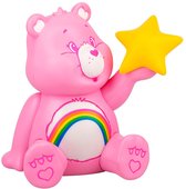 Figurine Cheer Bear rose avec un arc-en-ciel et une étoile jaune dans la main.