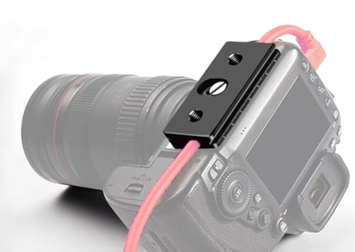 Kabel Klem Quick Release Plaat voor DSLR Camera - Universele Data Kabel Fixer