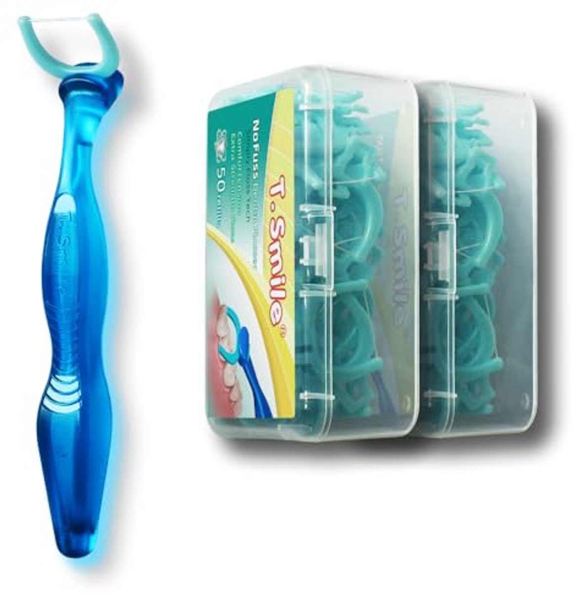 3e Generatie Dental Flosser met Ergonomisch Handvat en 100 Extra Sterke Navullingen