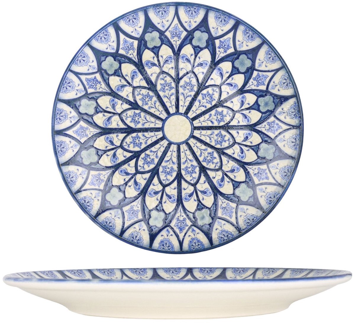 Bonna Dinerbord - Esnaf - Porselein - 27 cm - set van 6