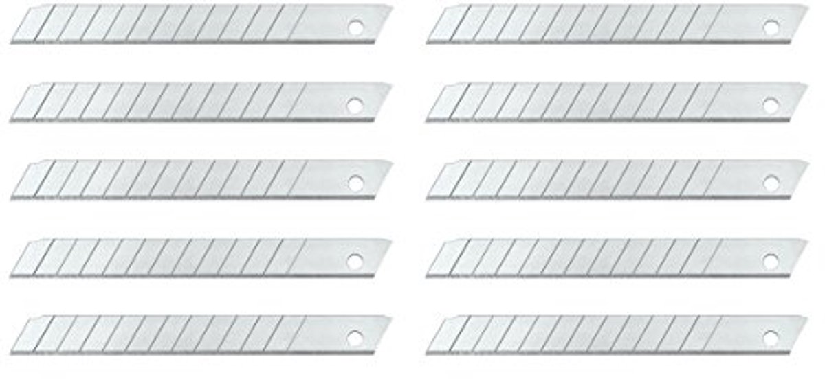 Reservemesjes voor afbreekmessen 9 mm - Set van 10