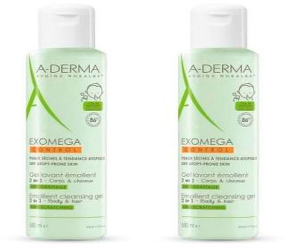 A-derma Exomega 1l Douchegel Transparant