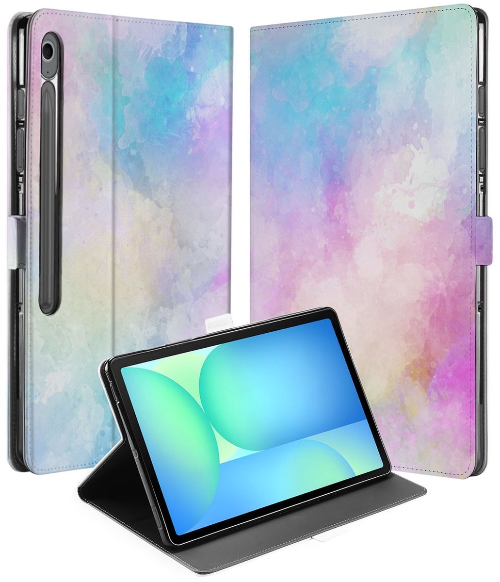 Book Case Hoesje met Standaard Watercolor Light Samsung Galaxy Tab S10 FE Plus