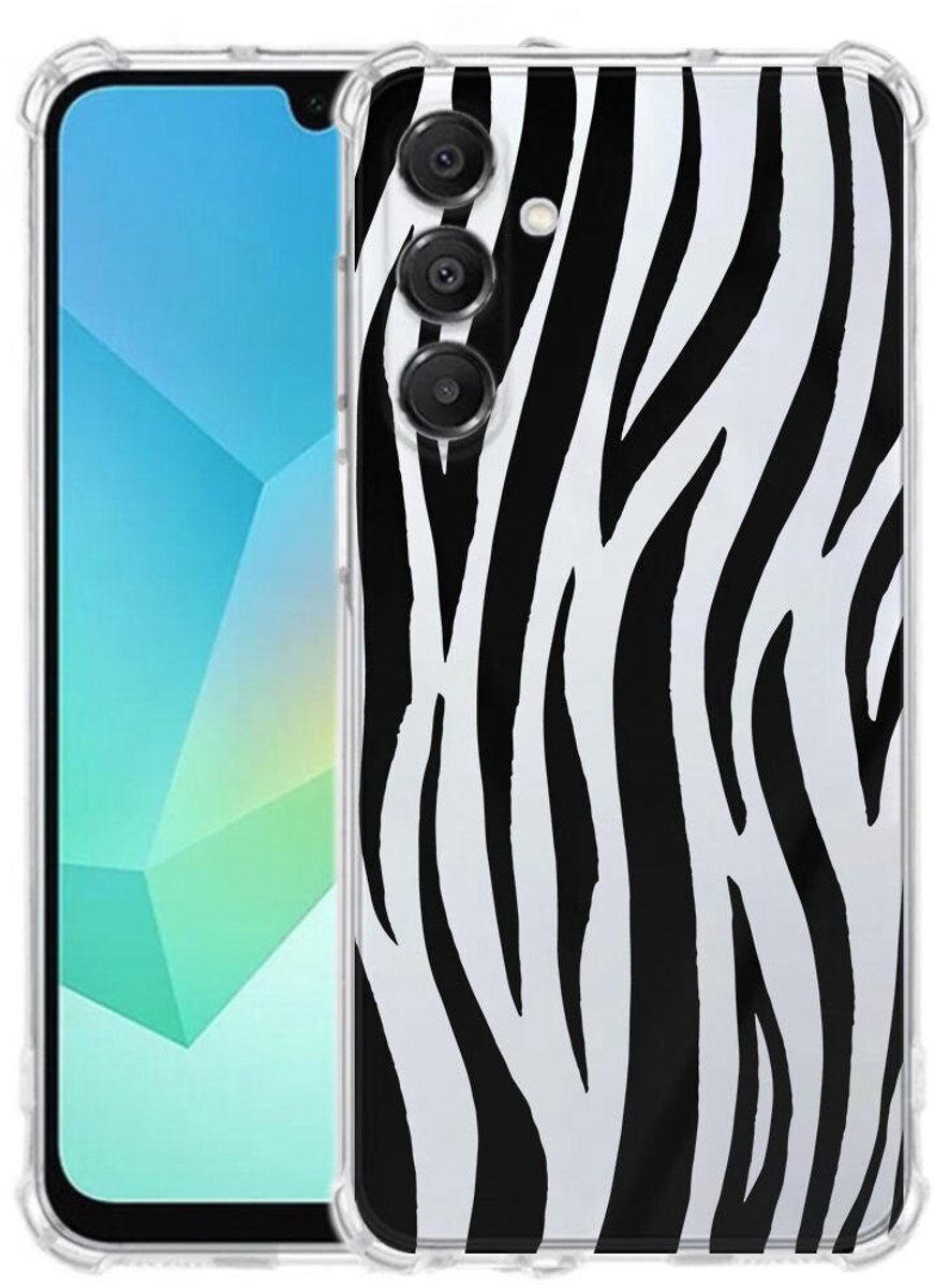 TPU Telefoonhoesje Samsung Galaxy A17 - Zebra schokabsorberende backcover