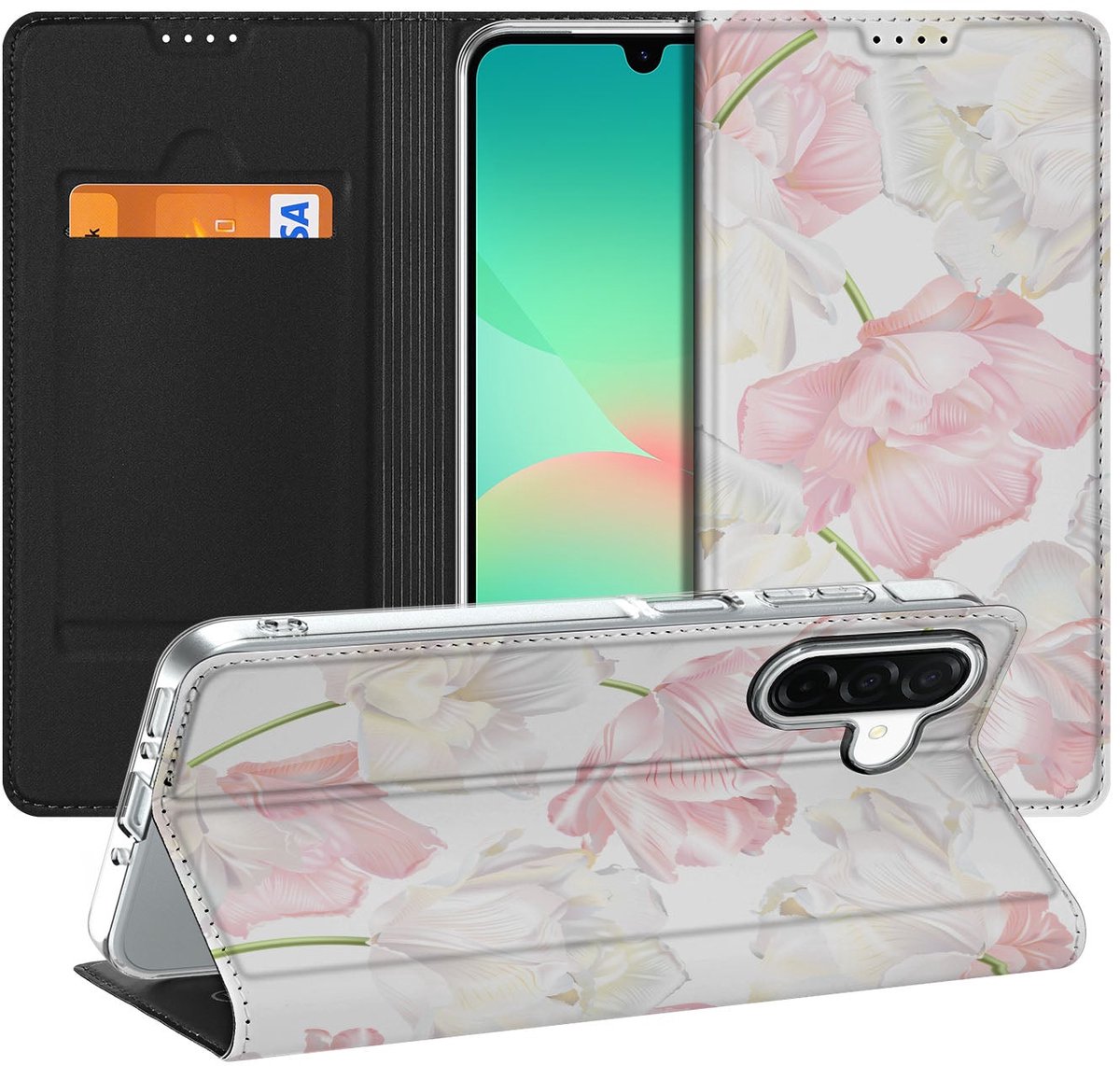 Samsung Galaxy A26 Smart Cover Lovely Flowers