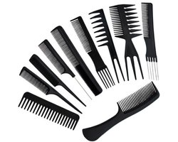 foto van Soulima Professionele Kapperskammen - Set van 10 Stuks