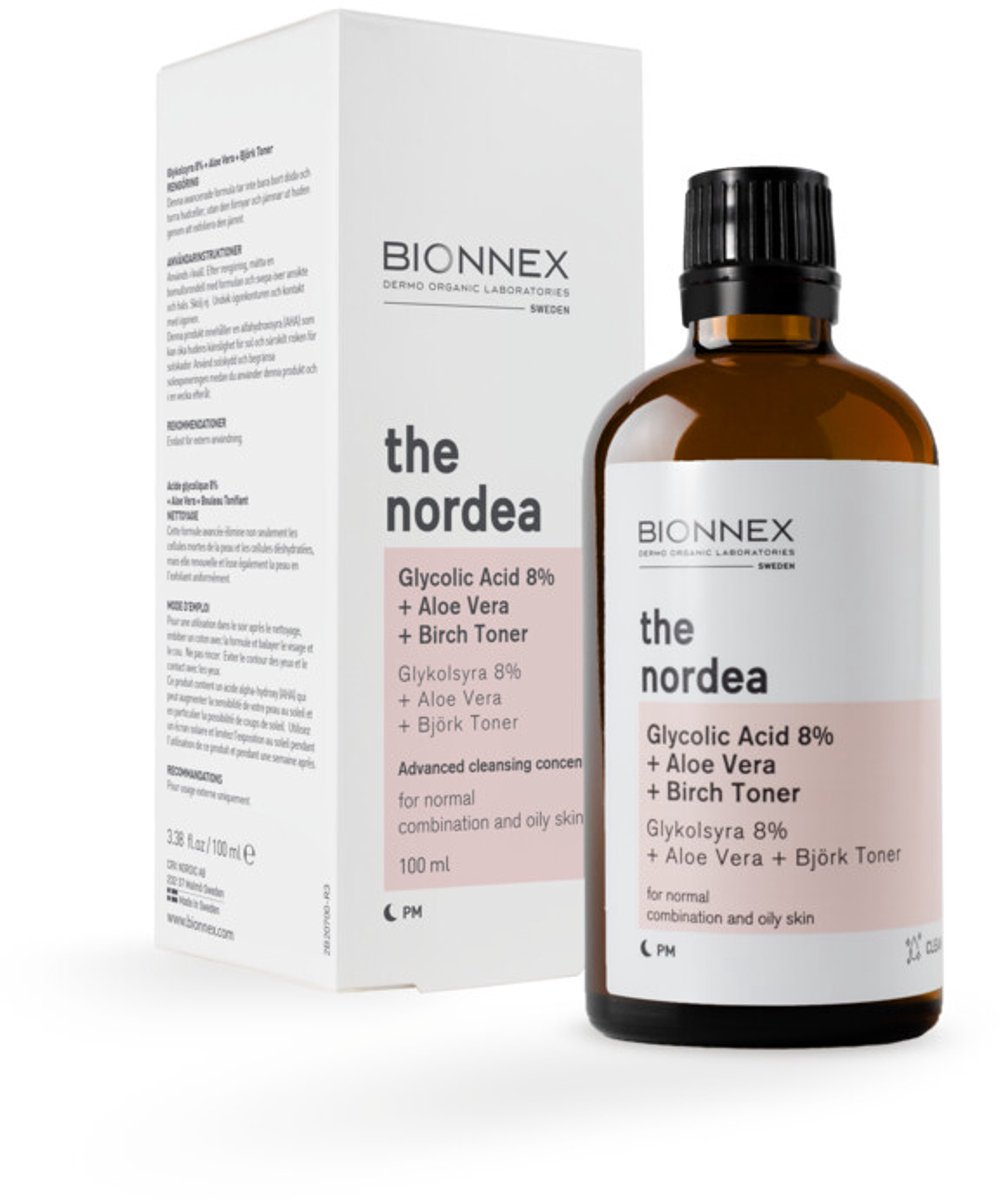 Bionnex - The Nordea Glycolzuur 8% Serum - 3 x 100 ml - Voordeelverpakking