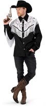 Funny Fashion - Costume de Cowboy & Cowgirl - Show Cowboy Rodeo Buddy Cow Man - Zwart / Wit - Taille 48-50 - Déguisements - Déguisements