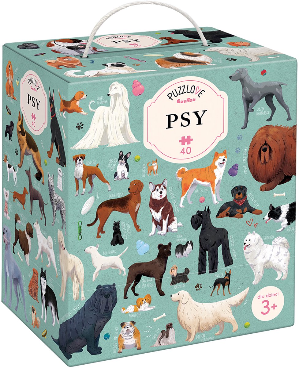 Puzzlove CzuCzu Psy 40 elementów 3+ - Puzzlove CzuCzu Honden 40 stukjes 3+