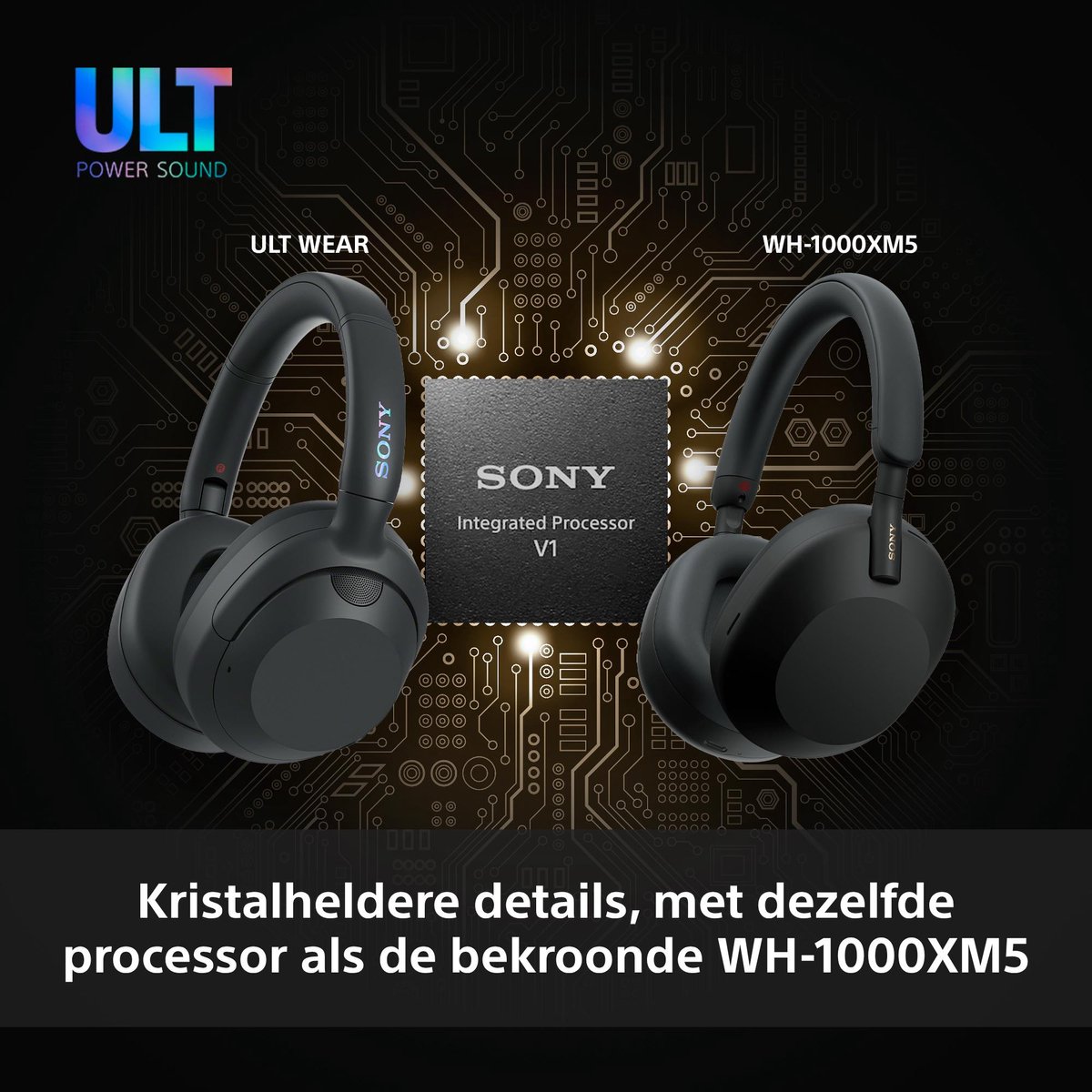 Sony ULT Wear - Draadloze Noise Cancelling koptelefoon met ULT Power Sound - Off White – foto 3