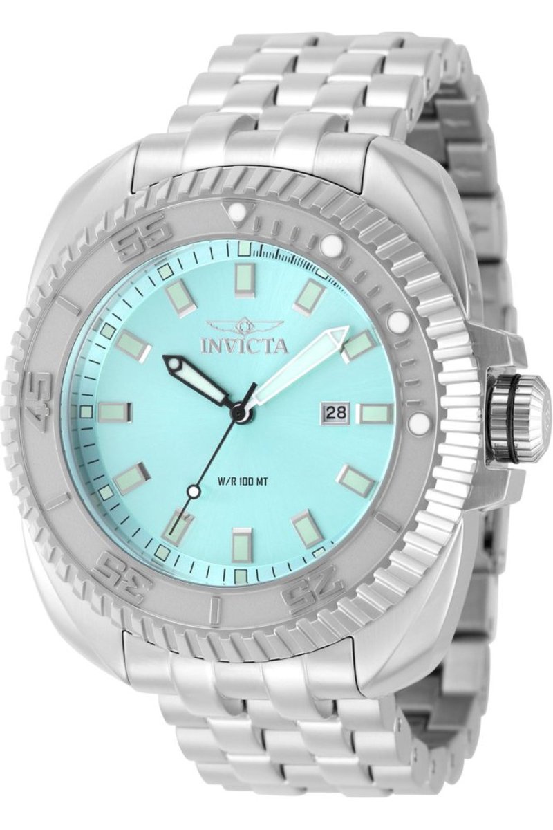 Invicta Coalition Forces 49780 Heren Horloge - Waterdicht - Analoog - Quartz Uurwerk - Roestvrij Staal met blauwe Wijzerplaat - 50mm