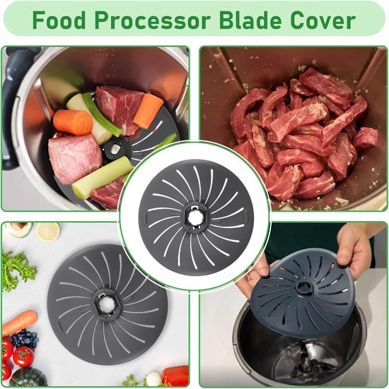Mesbescherming - compatibel met Thermomix - modellen TM6 - TM5 - TM31 - bladbescherming voor keukenrobot - ideaal voor zacht koken - dagelijkse maaltijden - nauwkeurig koken in de keuken van Wundermix — afbeelding 4