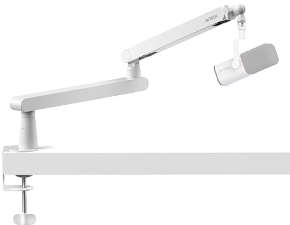 Verstelbare Microfoon Boomarm met 360° Rotatie voor Professionele Streaming en Podcasting