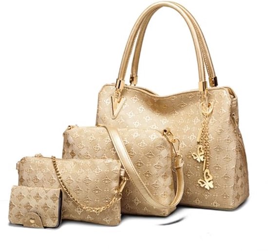 Elegante Dames Handtas Set - 4-delige Casuale Tas Set Met Schoudertas, Clutch en Portemonnee