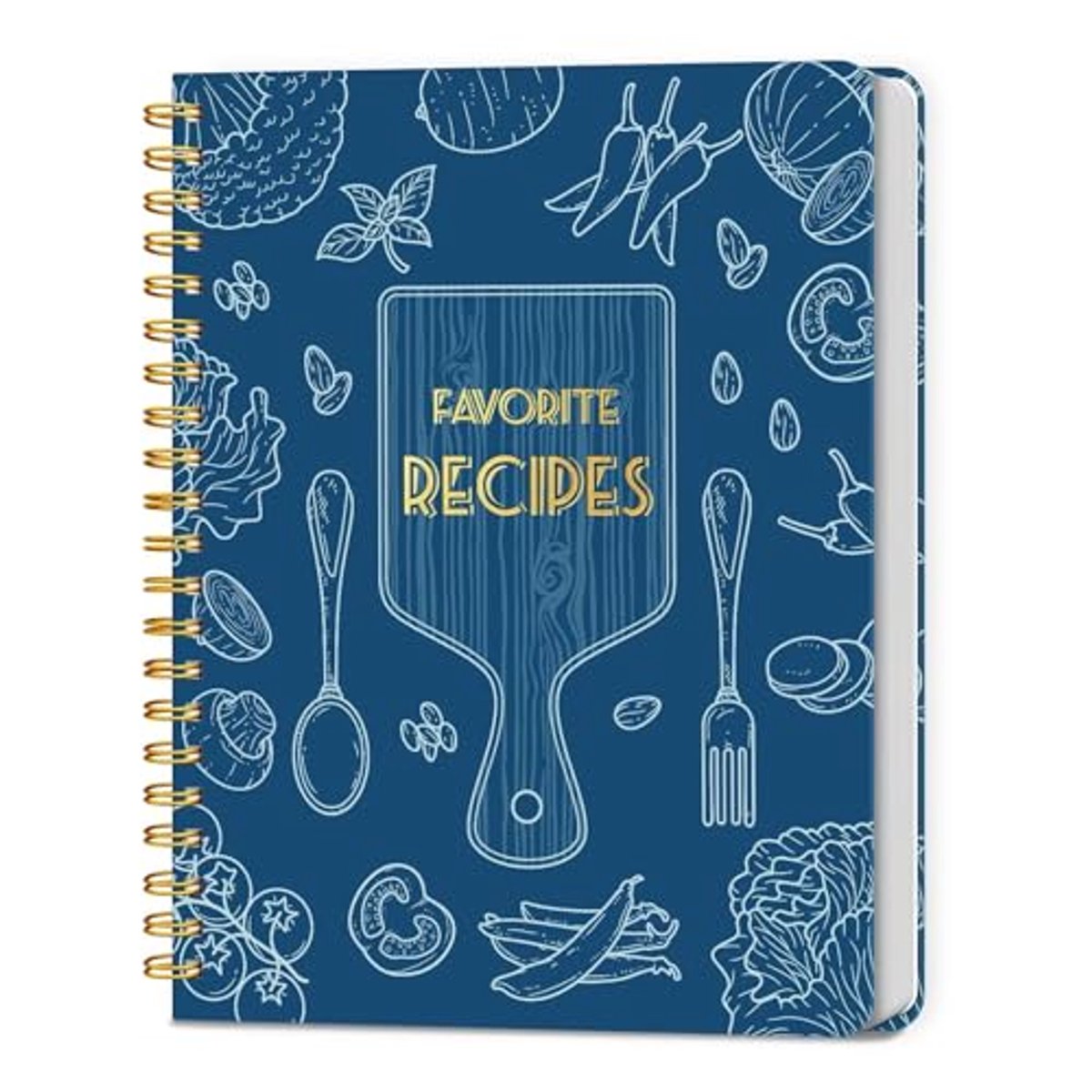 Leeg Recept Notitieboek voor Persoonlijke Recepten - 140 Pagina's voor het Organiseren van Recepten