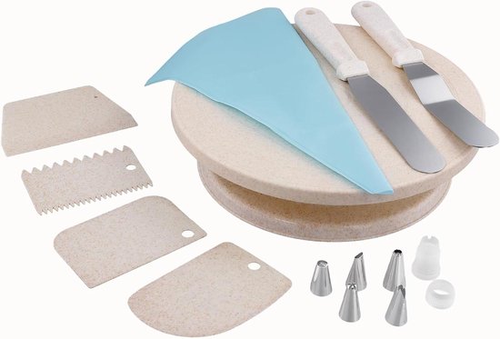 3 stuks taartspatels roestvrij staal 22 x 8 cm, taartaccessoireset met 5 messtructuren, taartschraper, hoekpalet, taart, deegschraper, deegkaart, voor decoratie, botercrème, mousse