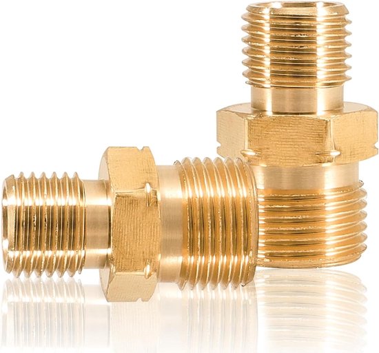 RVS gasslang 1/4 links x 8 mm knelpilaar – Lpg in de Camper