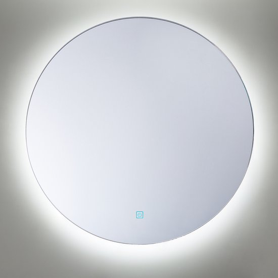 Beliani CALLAC - Miroir LED- Argent - Glas