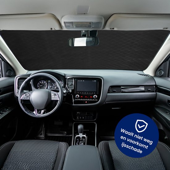R2B Anti-Vries Deken Auto Voorruit - 100 x 145 cm - 4 Laagse Bescherming - Ook Zonnescherm auto - IJsdeken / Vriesdeken Auto - Voorruithoezen Antivries - Zonwering Auto Voorruit - Autoaccessoires van R2B — afbeelding 4