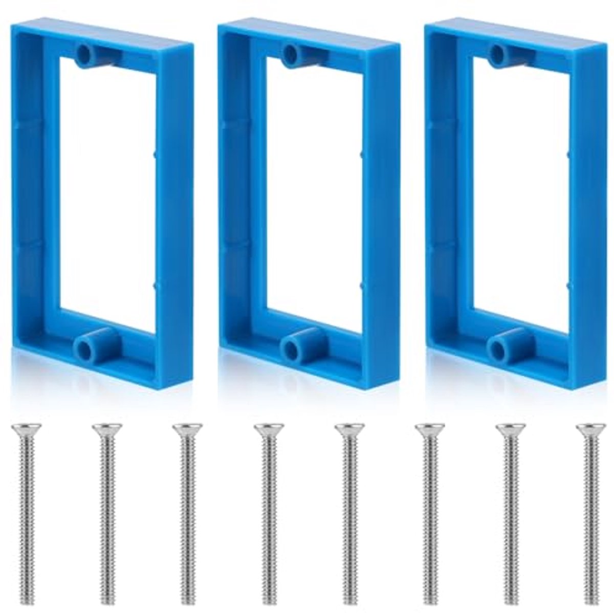 3x Elektrische Stopcontactverlengers - 1,3 cm Stopcontactdoosverlengers