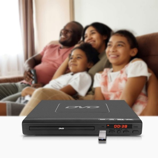 SNJY® DVD Speler met HDMI - DVD Speler Laptop - Externe DVD Speler - 1080P - Zwart — afbeelding 2
