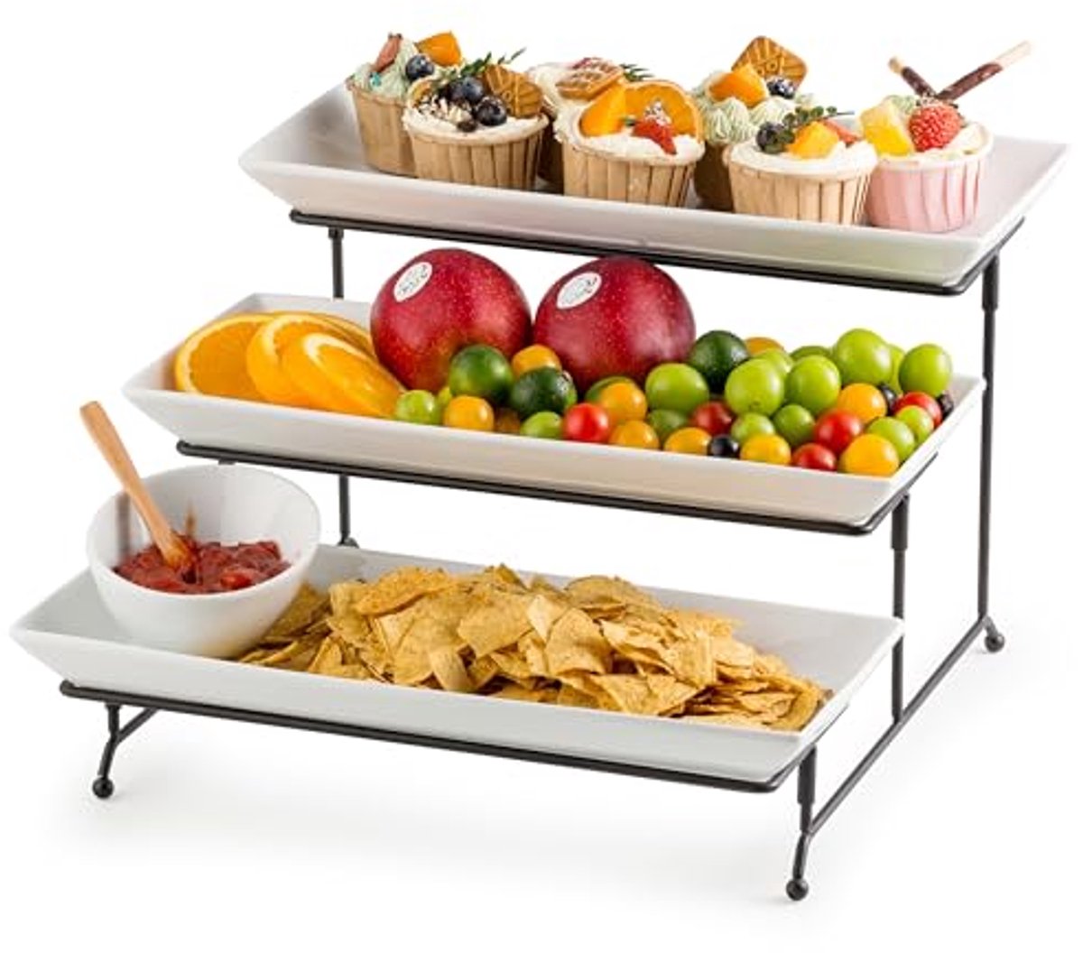 3 Tier Serveerschotels en Serveerstandaard voor Feestjes