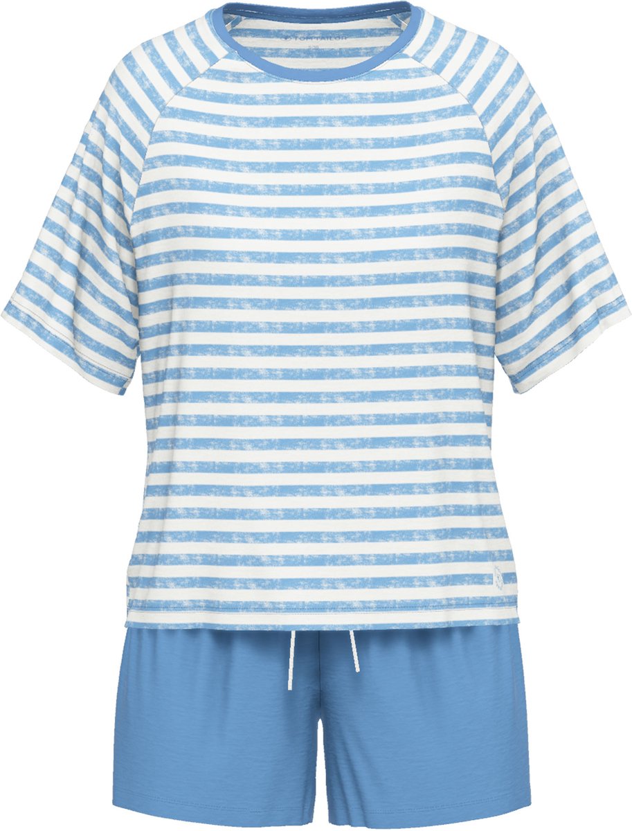 Tom Tailor Pyjama korte broek - 622 - maat 36 (36) - Dames Volwassenen - 100% katoen- 60228-4009-622-36