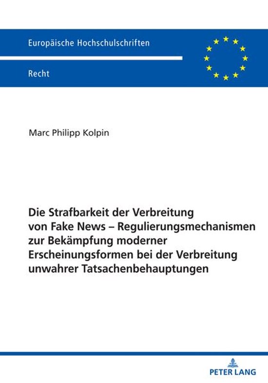 Europaeische Hochschulschriften Recht 6717 - Die Strafbarkei ... - cover