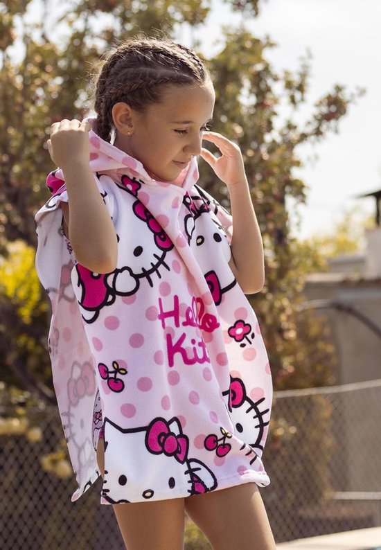 Hello Kitty badponcho 50x115cm sneldrogend van Merkloos — afbeelding 4