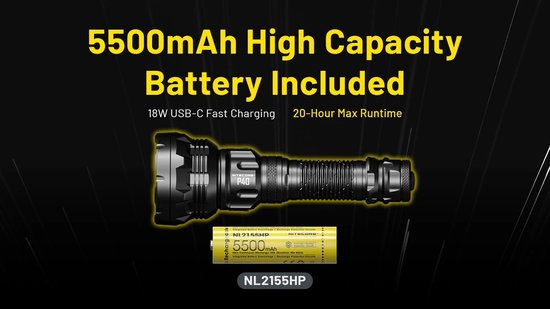 Nitecore P40 LEP Schijnwerper Zaklamp Oplaadbaar | bol