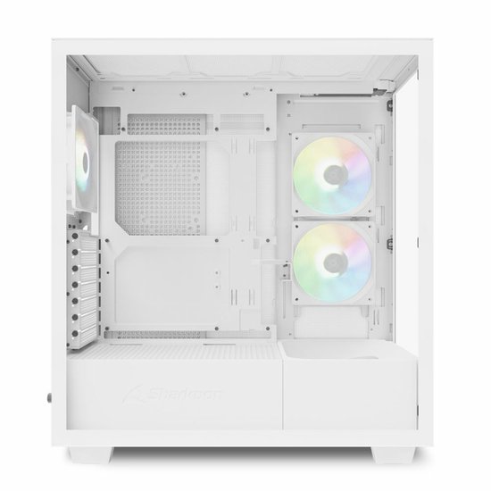 Sharkoon Rebel C60 White - Modèle Midtower - ATX - RGB - blanc