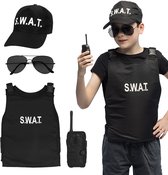 Boland - Set kind 'S.W.A.T' officer Zwart - Kinderen - Jongens en meisjes - Agent - Agent
