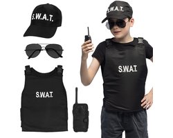 Boland - Set kind 'S.W.A.T' officer Zwart - Kinderen - Jongens en meisjes - Agent - Agent
