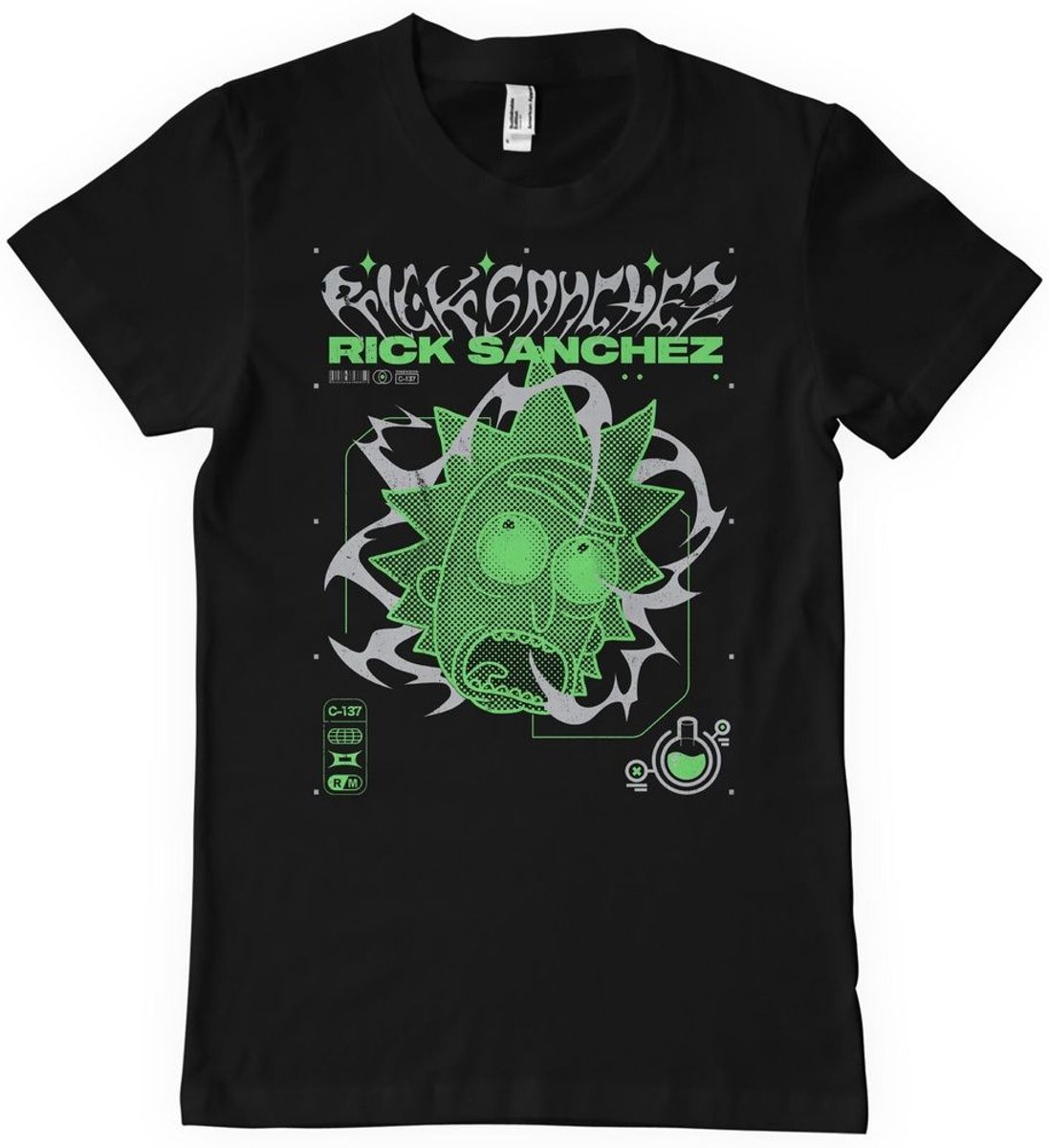 Rick and Morty T-shirt Rick Sanchez Lab T-shirt WB-1-RM011-H65-15
