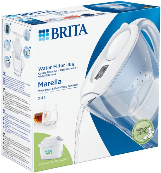 BRITA Marella Cool waterfilterkan in wit