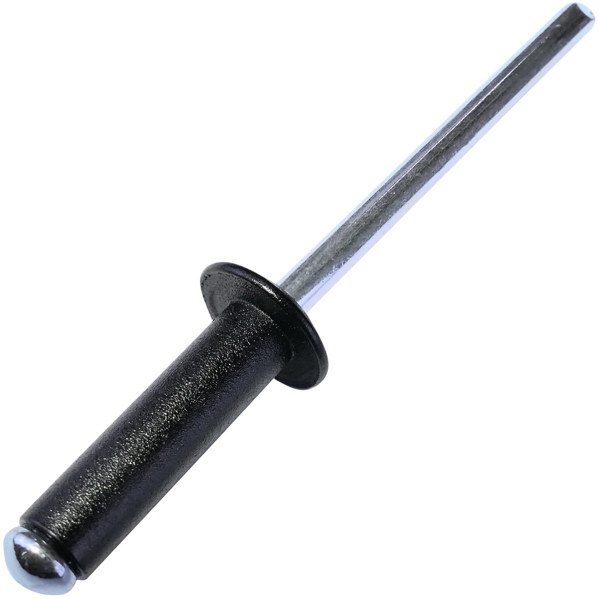 C57154 - Set van 50 blinde klinknagels Ã˜4x14 mm diep zwart RAL 9005 - staal/aluminium - popnagel met breukgroep