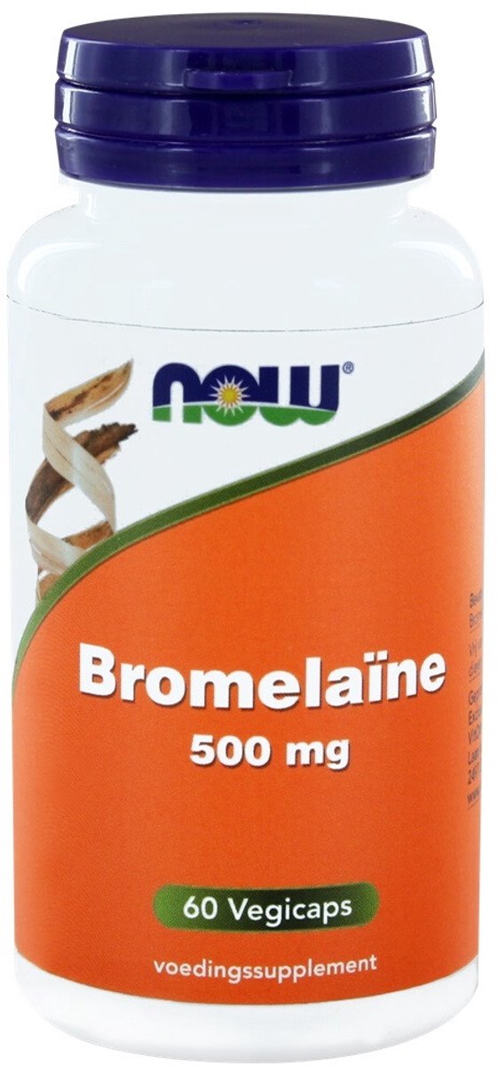 NOW - Bromelaine 500 mg - 2 x 60 capsules - Voordeelverpakking