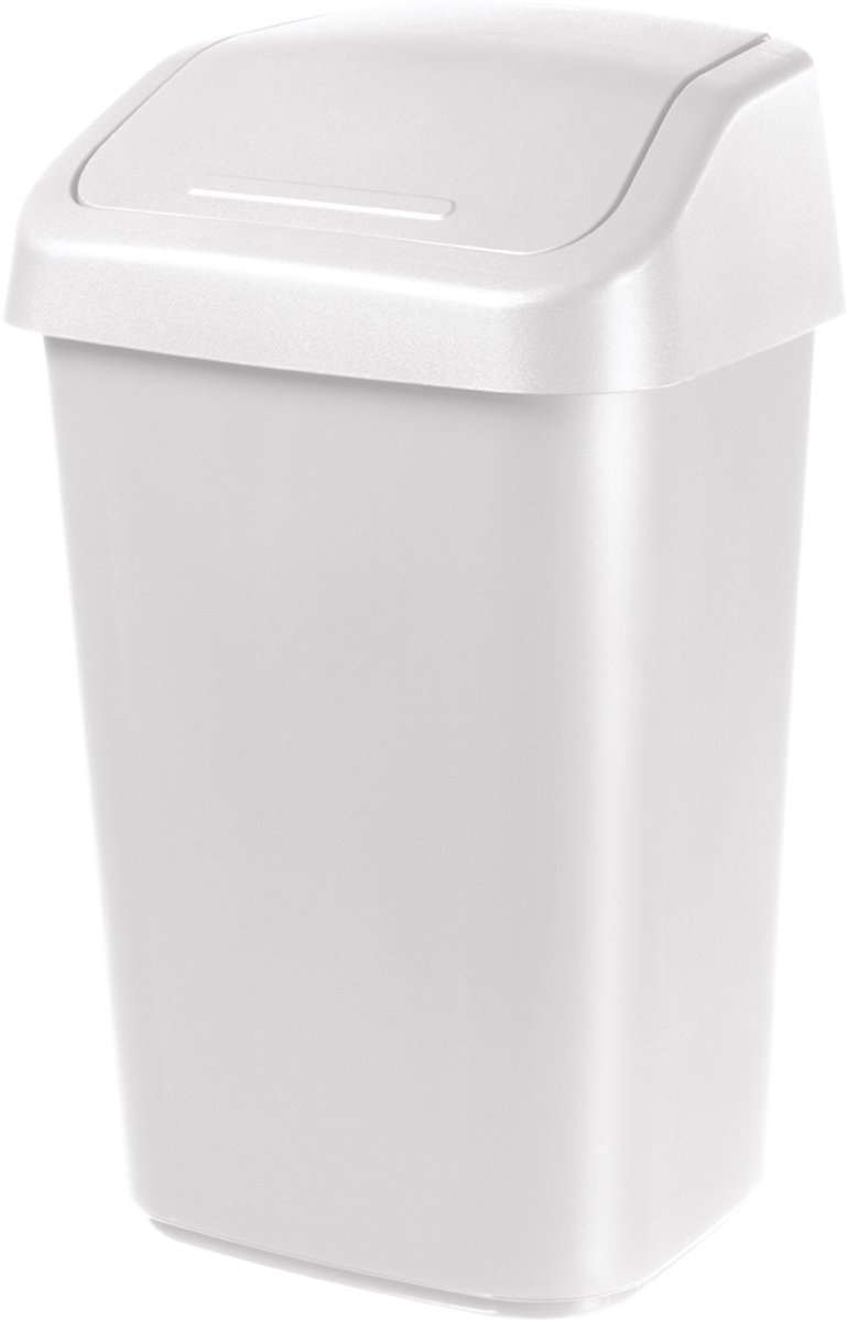 orthex swingdeksel-afvalbak, 10 liter, wit