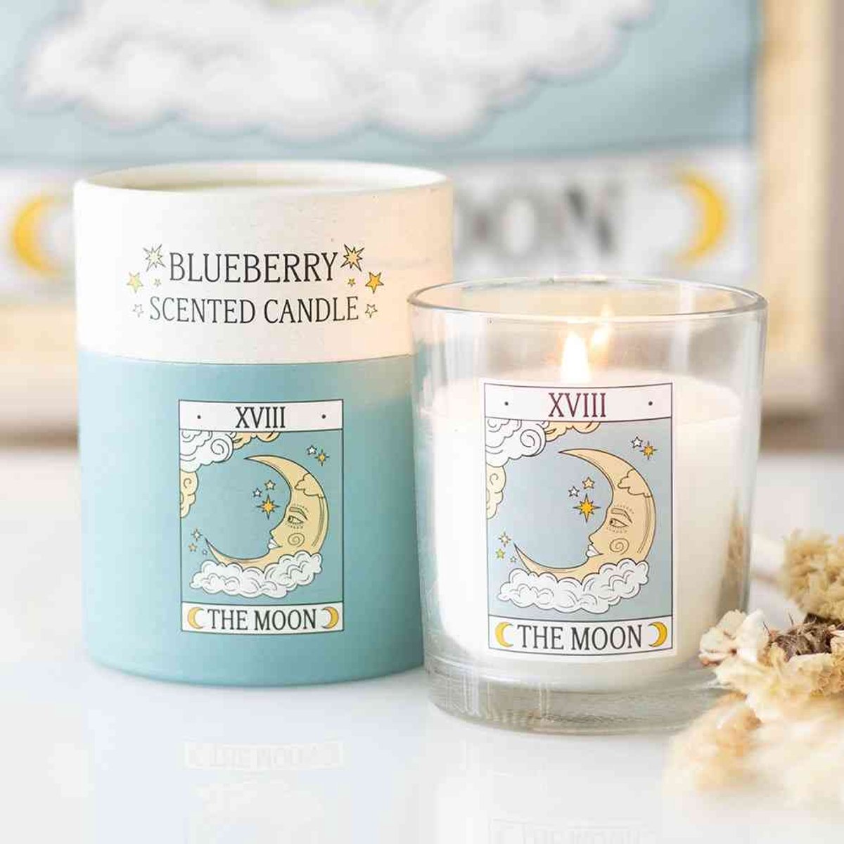 Something Different - The Moon Vintage Tarot Vanilla Geurkaars - Multicolours