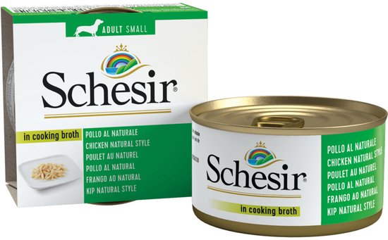 Schesir Hondenvoer Kip Naturel in Bouillon - 14 x 85 gr - Voordeelverpakking