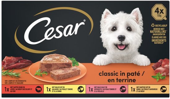 Cesar Classic Selection in Gelei - 6 x 600 gr - Voordeelverpakking