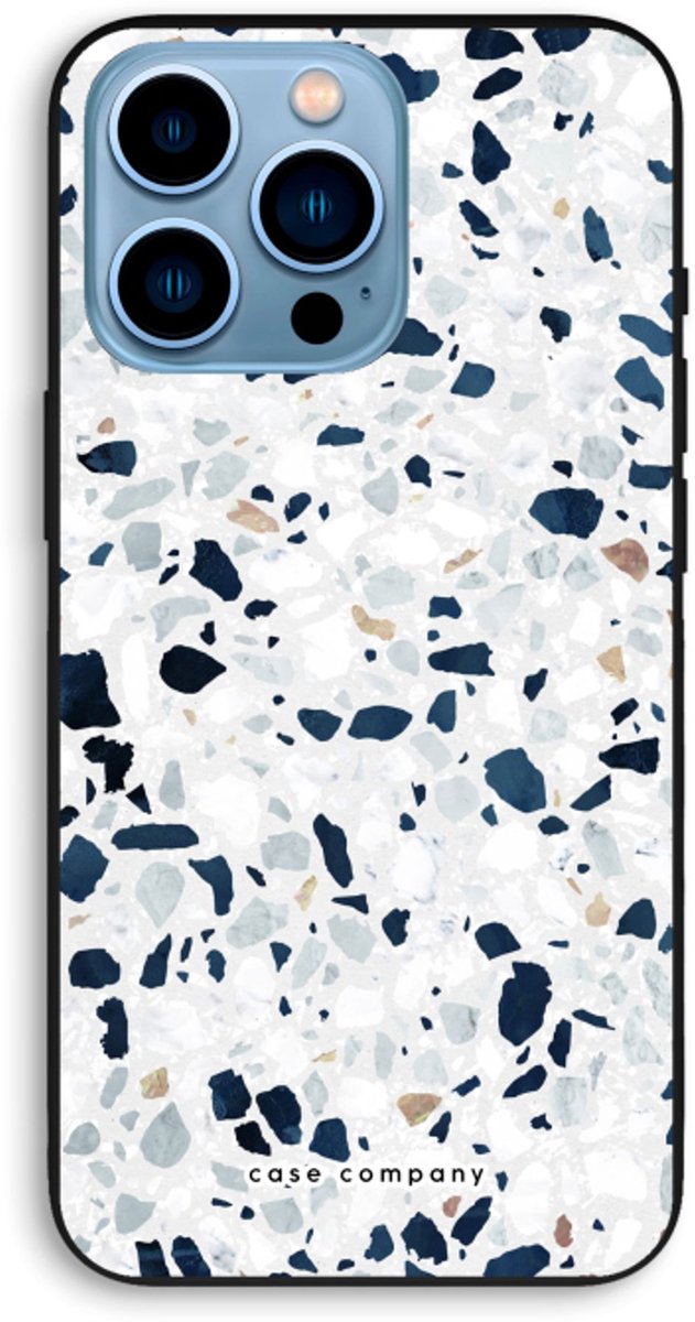 Case Company® - Hoesje geschikt voor iPhone 13 Pro Max hoesje - Terrazzo N°1 - Biologisch Afbreekbaar Telefoonhoesje - Bescherming alle Kanten en Schermrand