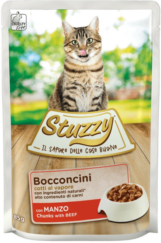 Stuzzy Kattenvoer Pouch Rund - 24 x 85 gr - Voordeelverpakking