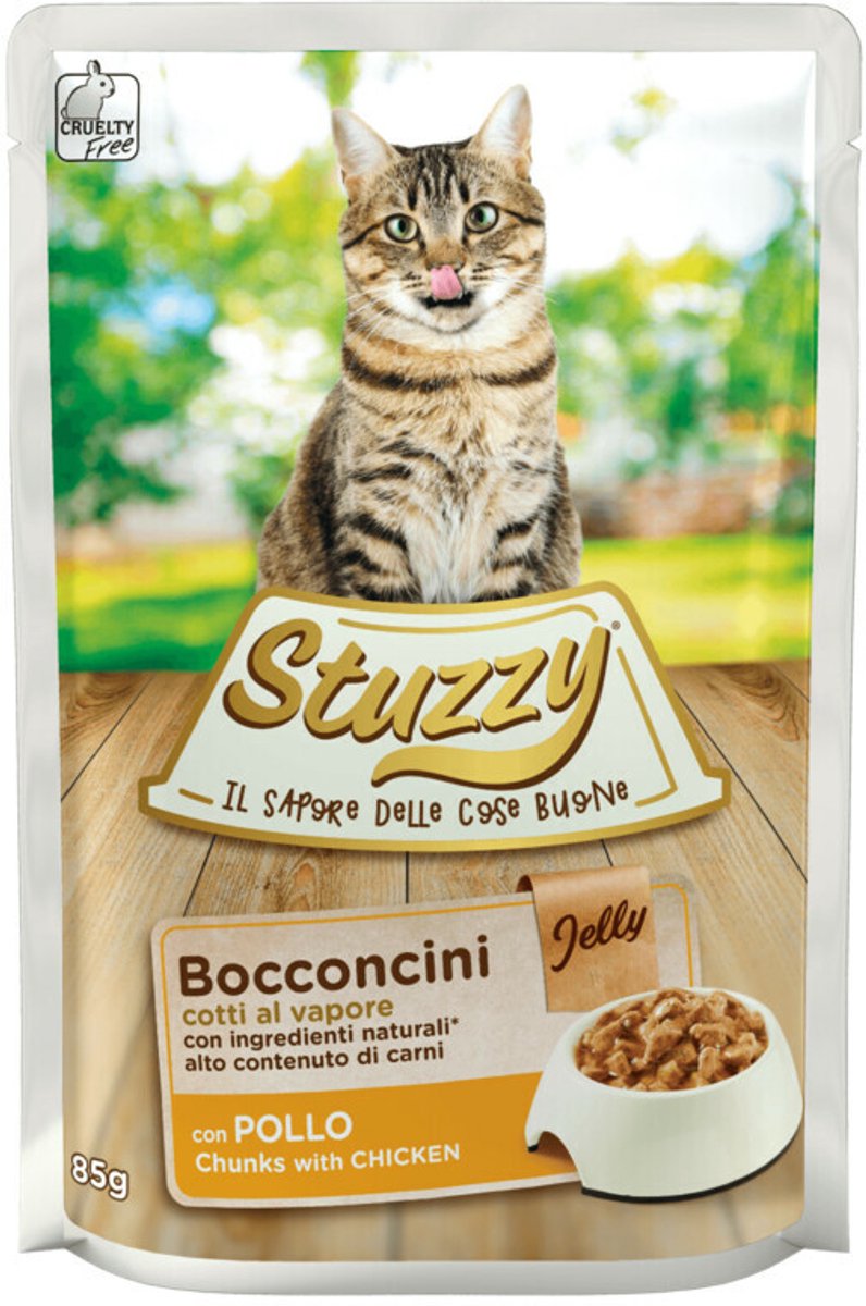 24x Stuzzy Kattenvoer Pouch Kip 85 gr