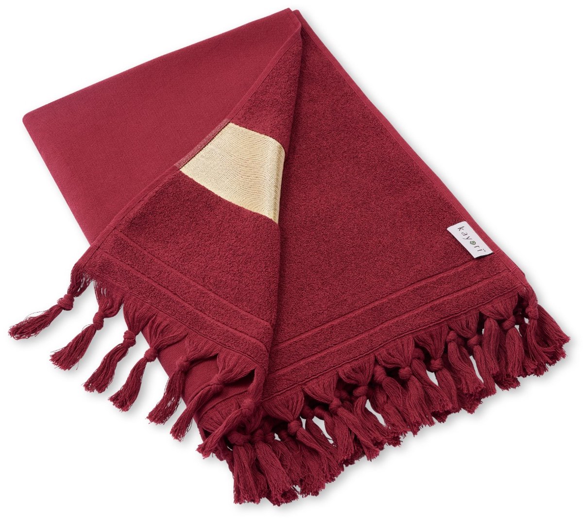 Kayori Somei Hamamdoek - 100x180 - 100% Katoen - Rood
