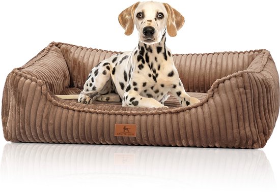 Honden - Corduroy - Bruine - Waterdichte - S - Hondenbed kopen Honden - Corduroy - Bruine - Waterdichte - S - Hondenbed kopen