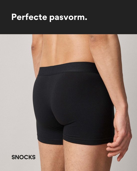 SNOCKS Boxershorts Heren, 6-pack Onderbroeken, Biologisch Katoen, Comfortabel, Naadloos & Zonder Kriebelend Label