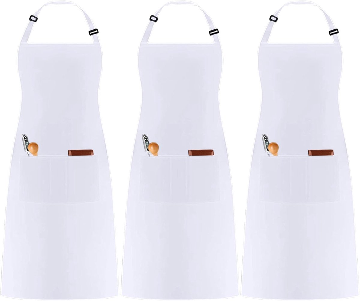 Kookschorten 3-Pack Verstelbaar met 3 Zakken voor Heren en Dames