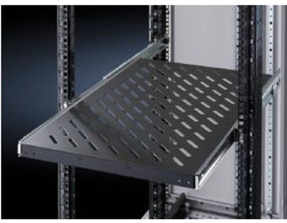 Rittal 5501.675 19 inch 1 HE Uittrekbaar Geschikt voor kastdiepte: vanaf 600 mm Zwart