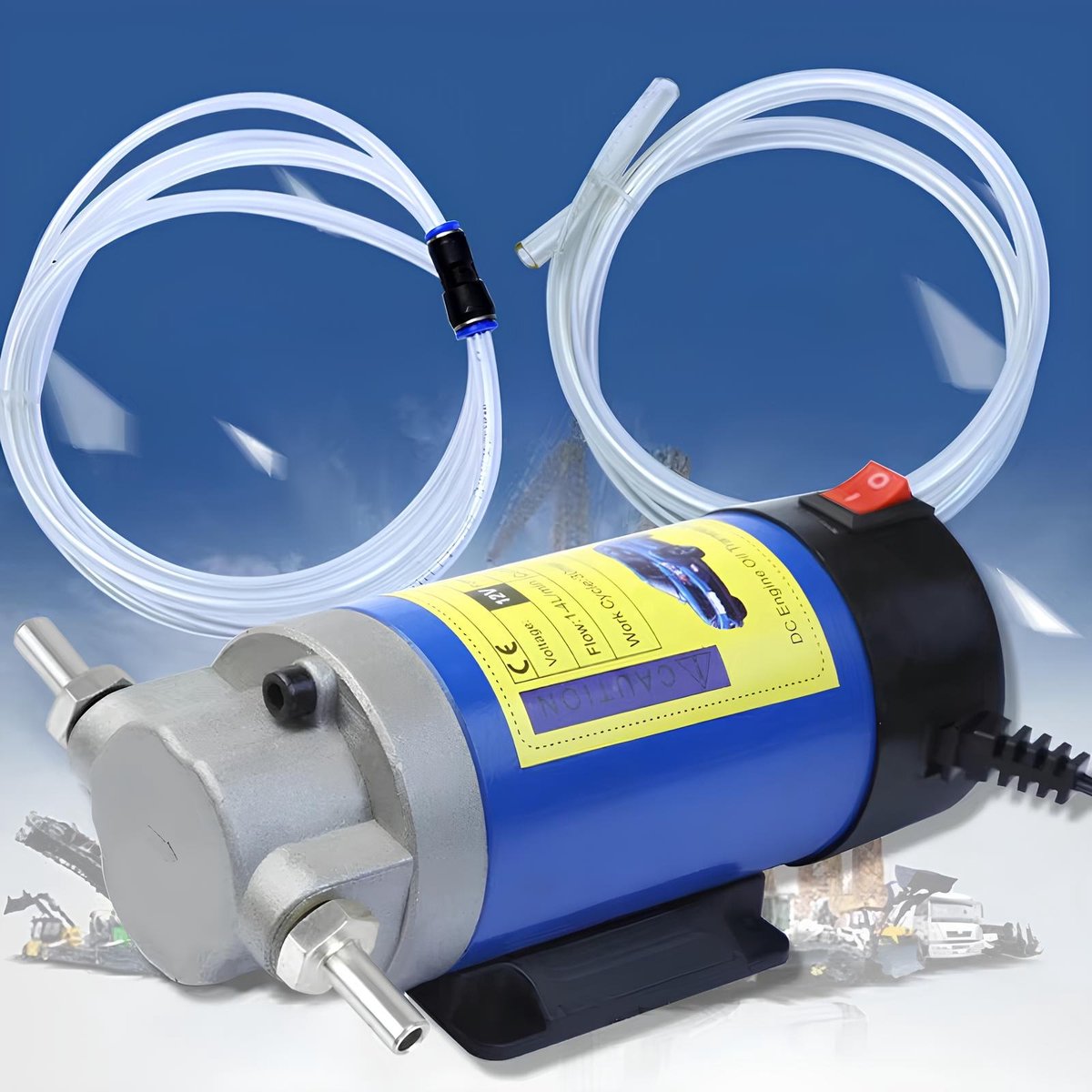 EAFC Elektrische Oliepomp 12V - Olie Overdracht Pomp - Olie Extractor - Draagbare Brandstofpomp - Koperen Motor - 1-4 Liter Per Minuut - Sinterklaas cadeau auto thumbnail 4
